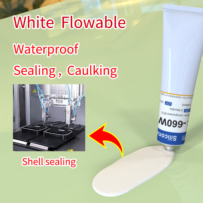 White shell sealing silicone glue HC-660W