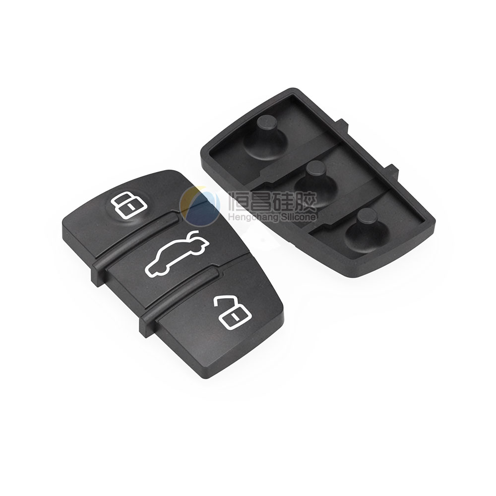 Audi A6 car key silicone button 3-button soft rubber pad-2