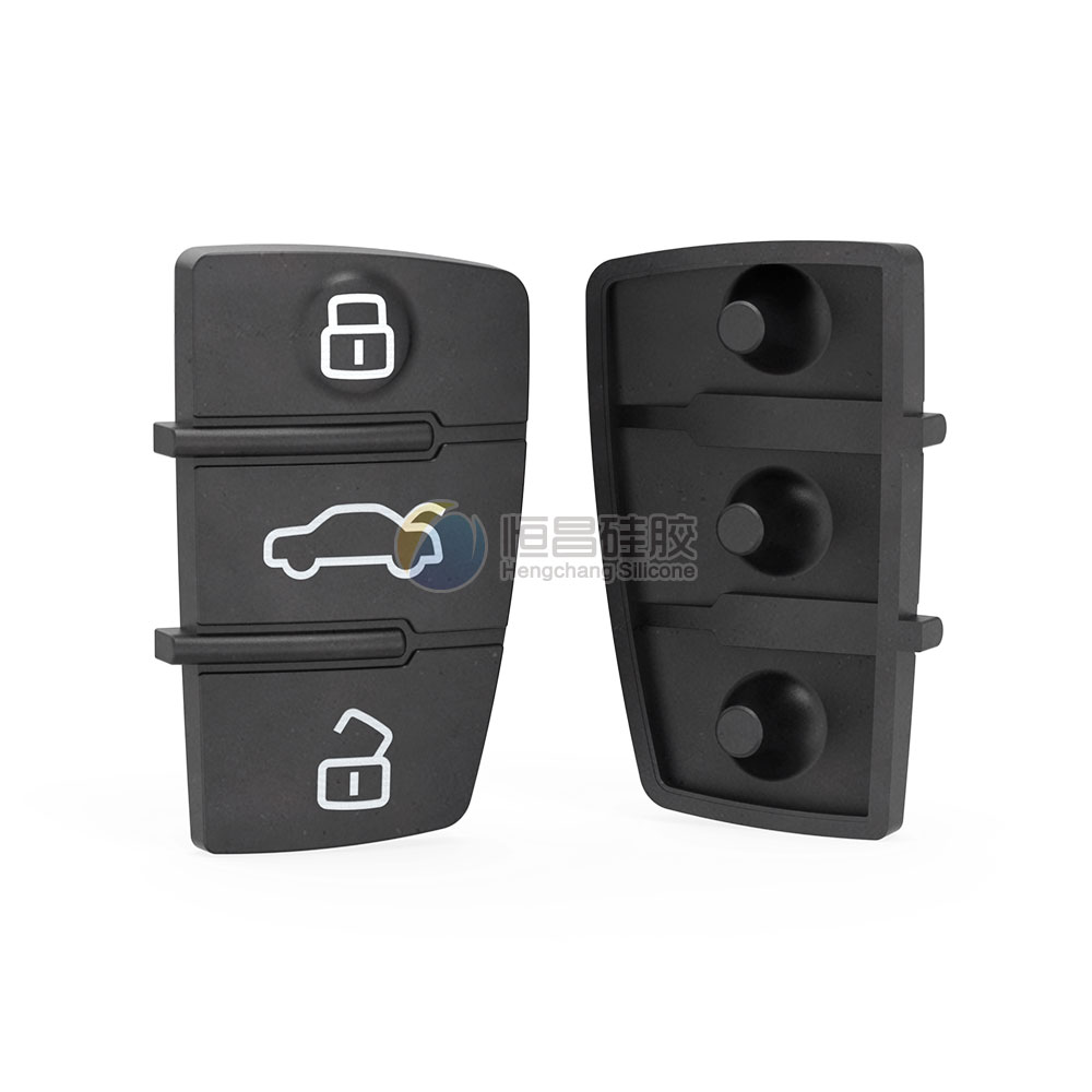 Audi A6 car key silicone button 3-button soft rubber pad-4