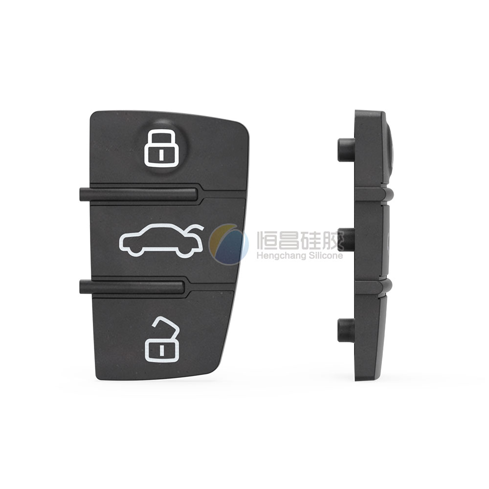 Audi A6 car key silicone button 3-button soft rubber pad-5