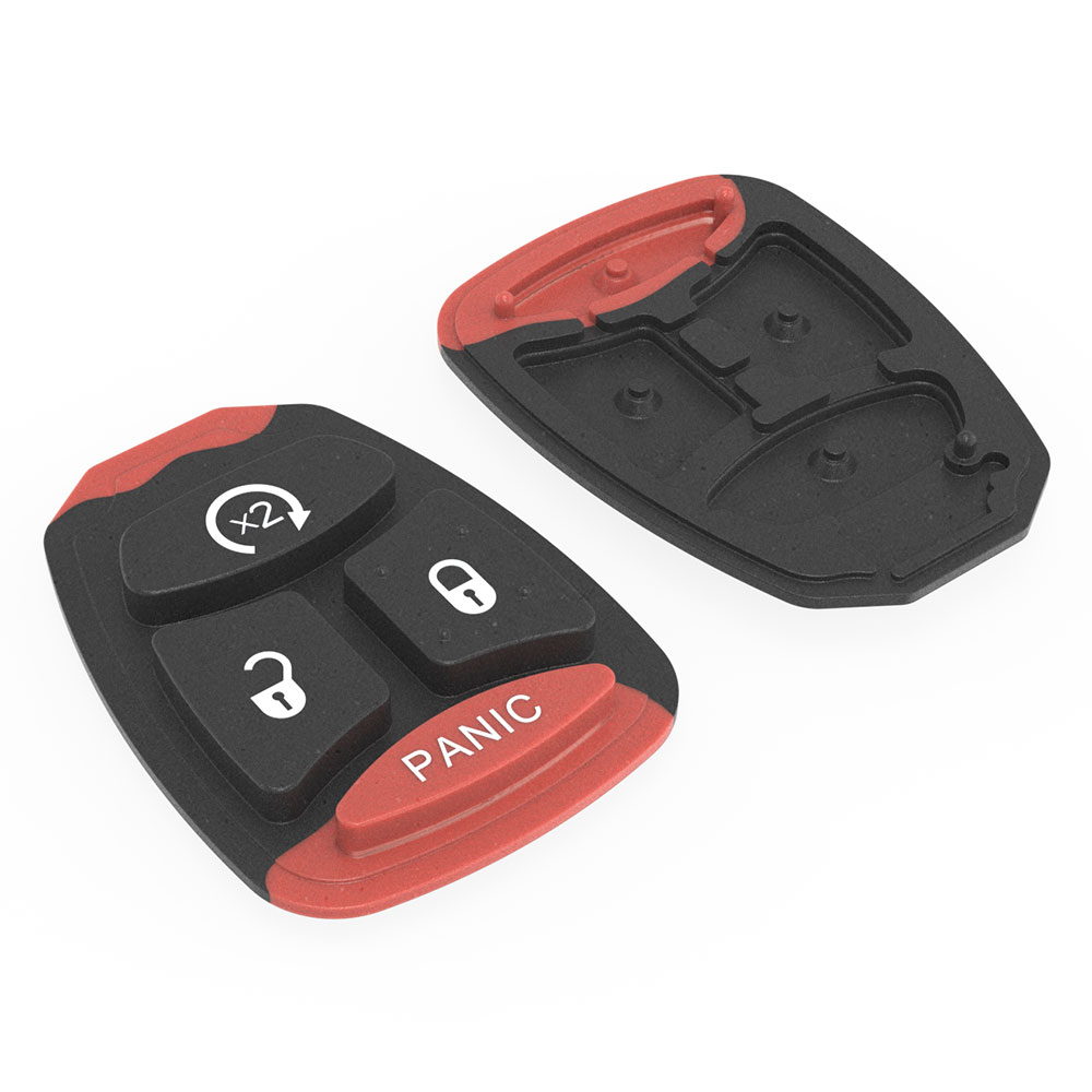 Dodge Jeep Chrysler car key 4-button soft silicone button-5