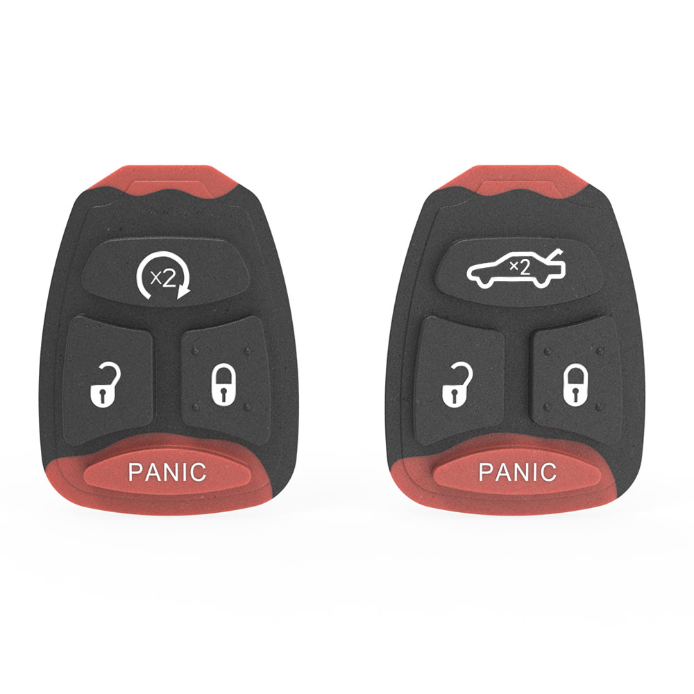 Dodge Jeep Chrysler car key 4-button soft silicone button-7