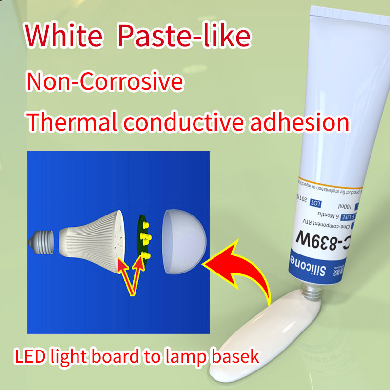 LED light board to lamp basek thermal conduction adhesion_HC-839W