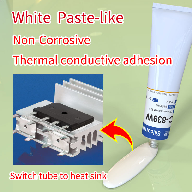 Switch tube to heat sink thermal conduction adhesion_HC-839W