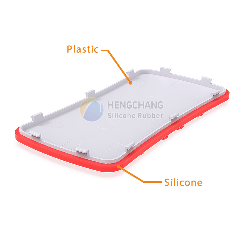 With suction cup silicone + plastic integrated overmolding part-2