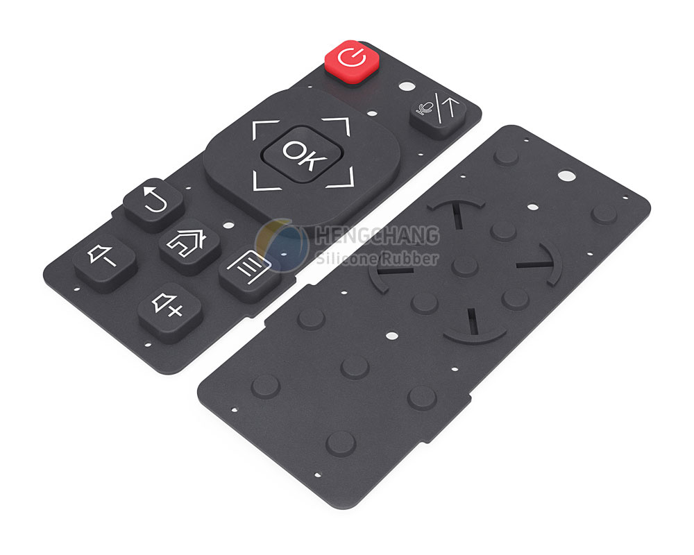 Customization of black silicone buttons for TV box remote control-11