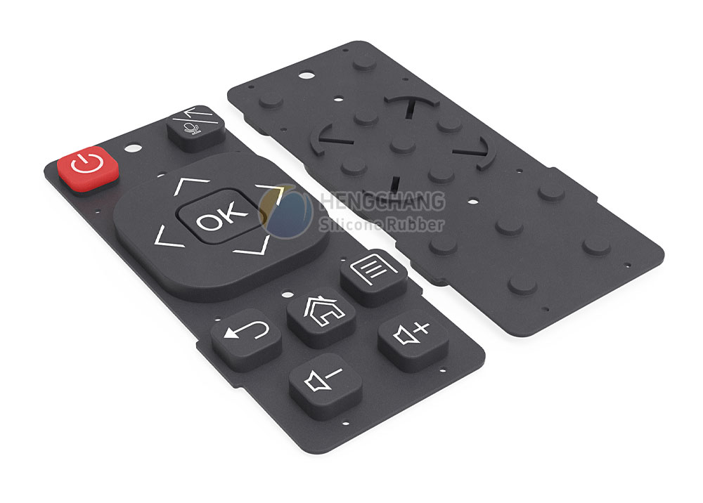 Customization of black silicone buttons for TV box remote control-31