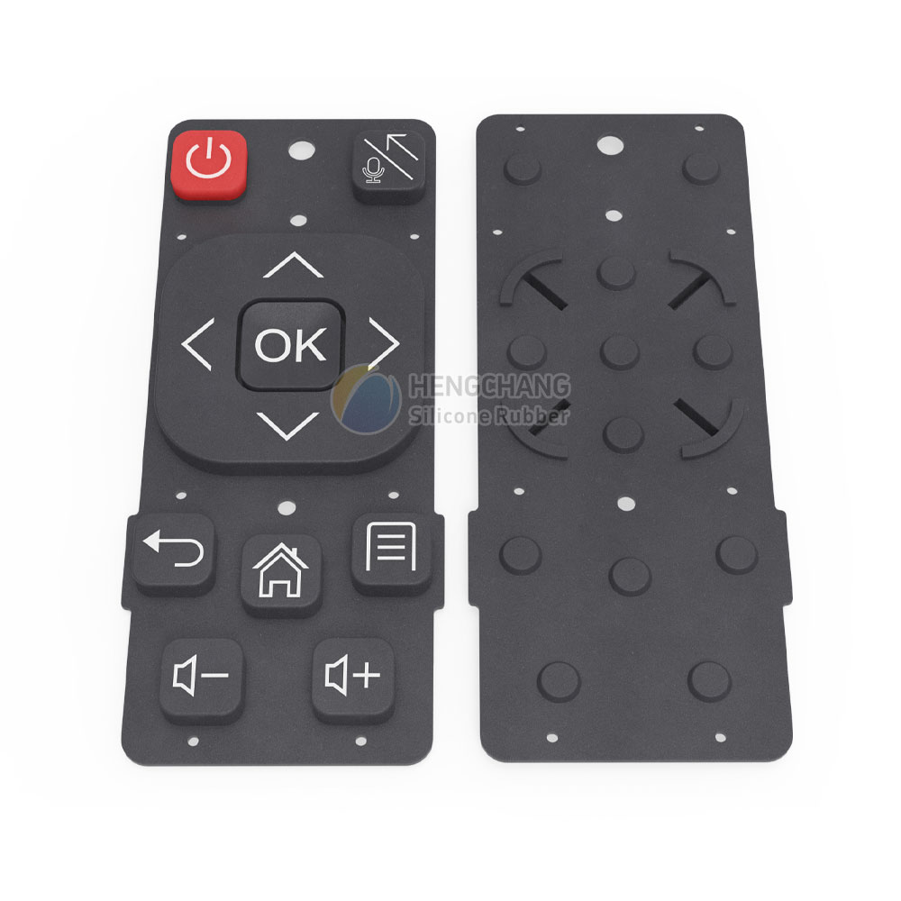 Customization of black silicone buttons for TV box remote control-4