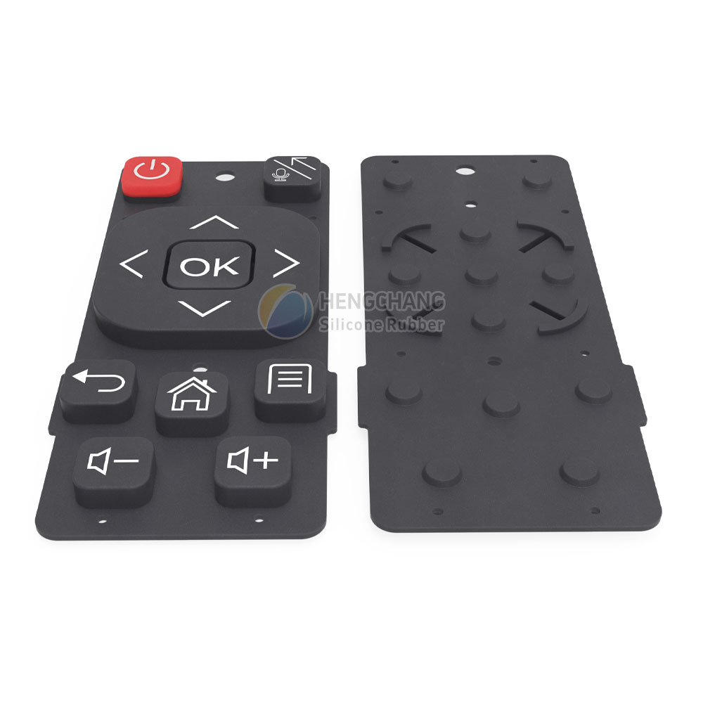 Customization of black silicone buttons for TV box remote control-5