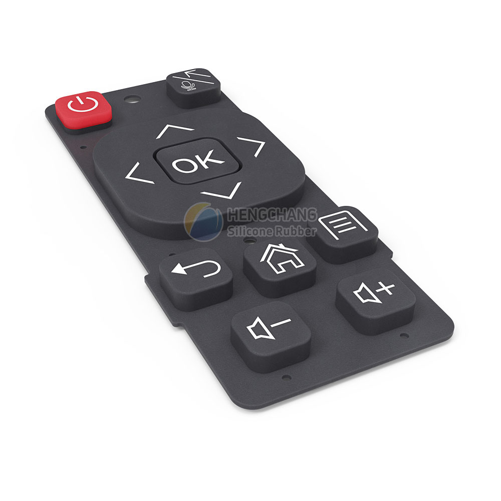 Customization of black silicone buttons for TV box remote control-6