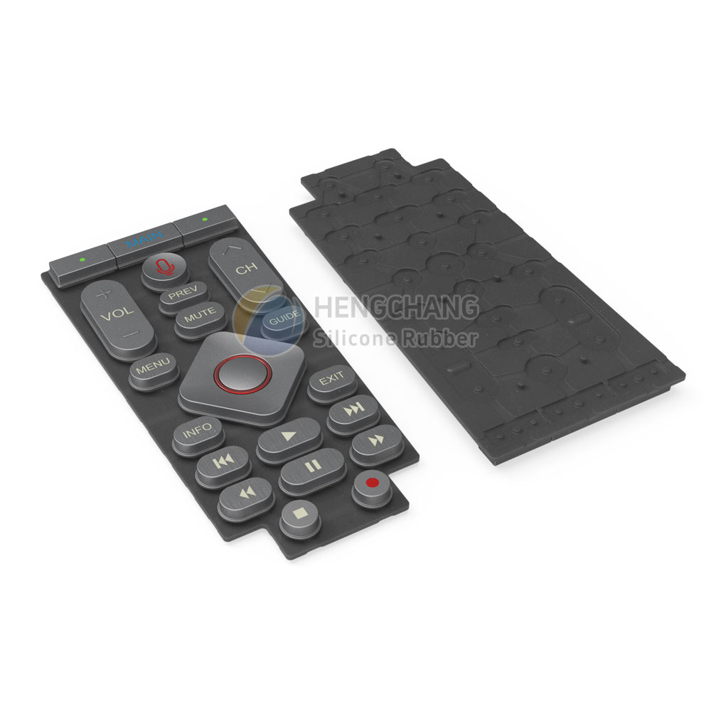 Metal brushed texture P+R keypad mold making-5