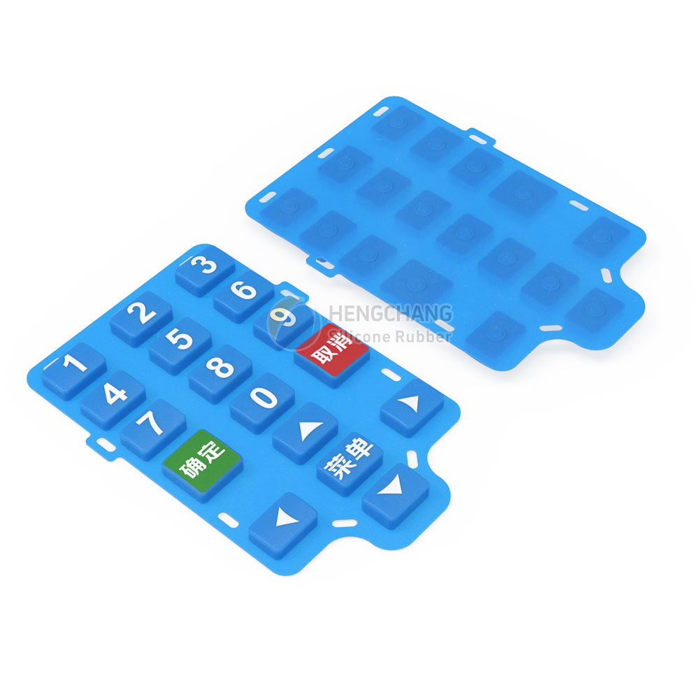 Silicone Factory Mold Making and Customization of Password Keyboard Silicone Keys-3