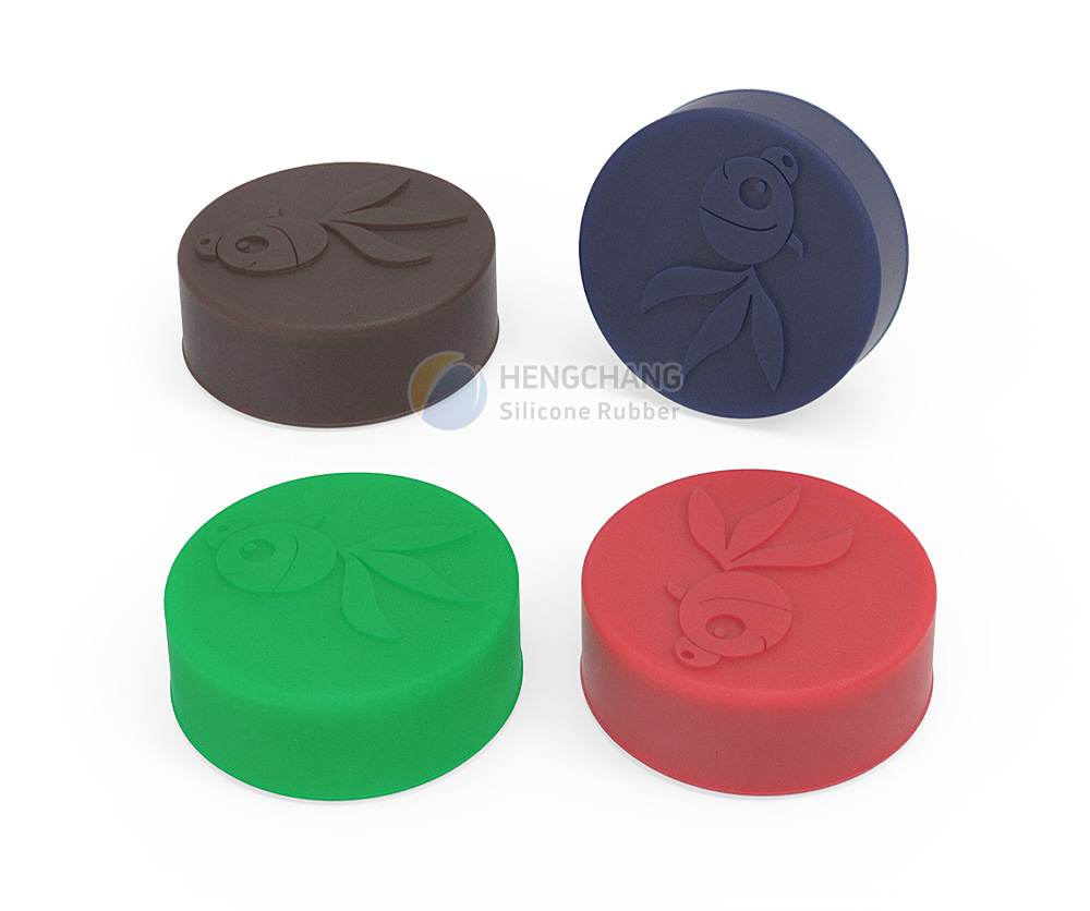 Round Magnet Silicone Fridge Magnet-8