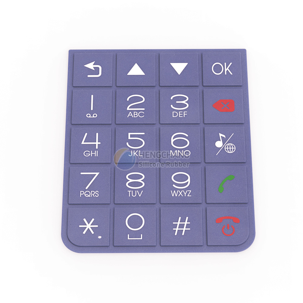 Ultra-thin silicone keypad, Silicone to Stainless steel Overmolding